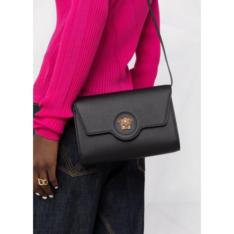 VERSACE women's messenger bag BLACK 1000814DVIT2T1B00V