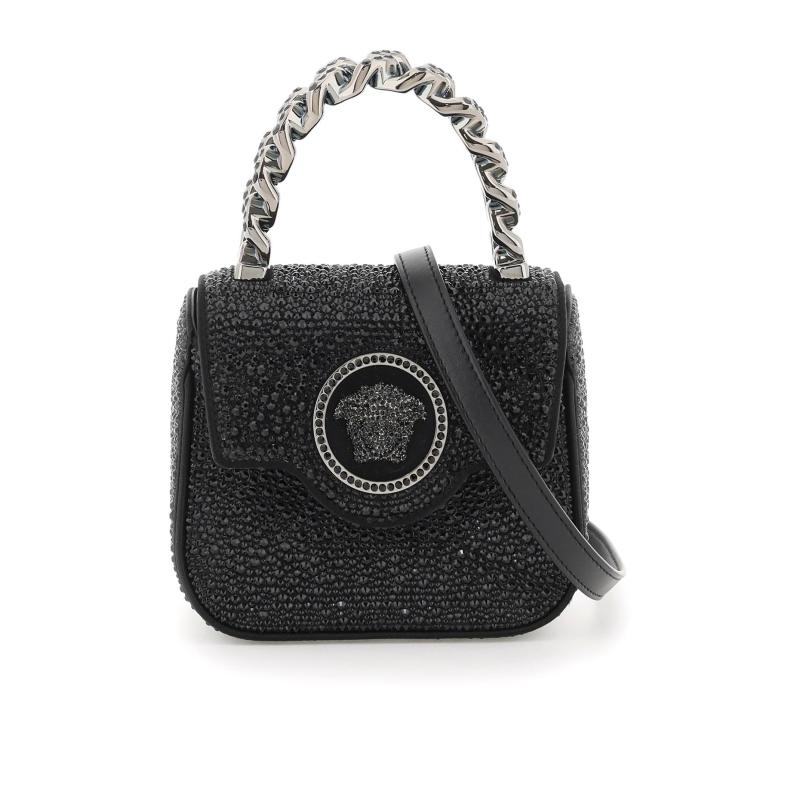 VERSACE women's messenger bag BLACK 10030161A064871B00E