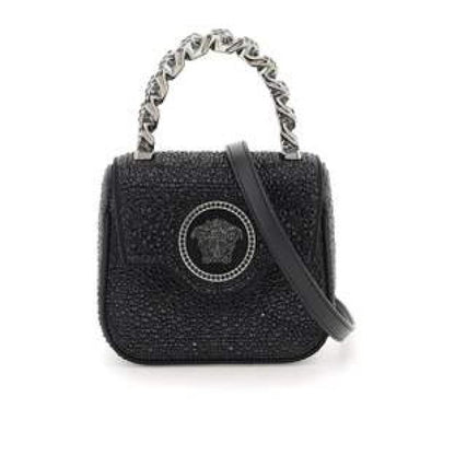 VERSACE women's messenger bag BLACK 10030161A064871B00E