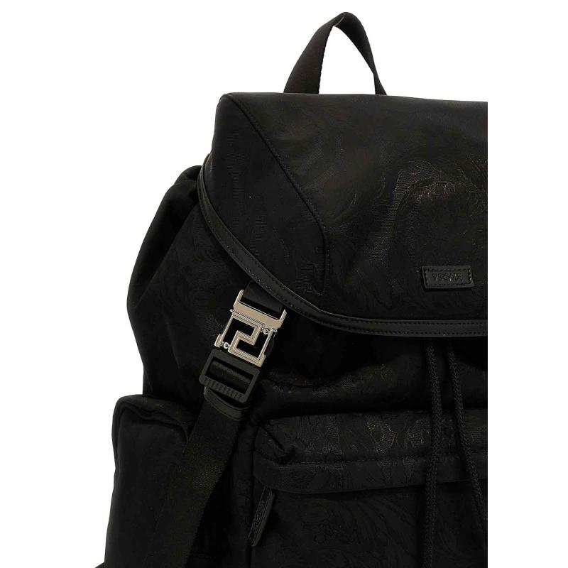 VERSACE men's backpack BLACK 10096931A087051B00E