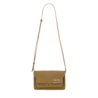 MARNI women's messenger bag LIGHT BROWN SBMP0124L4P653300V49