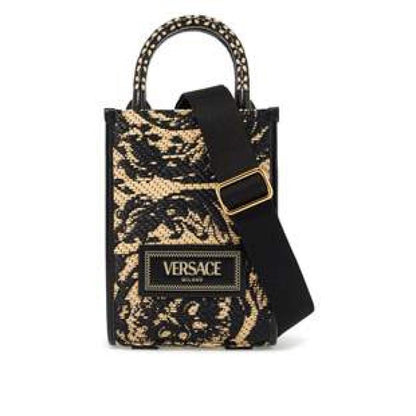 VERSACE men's handbags BLACK 10115651A113116X60V