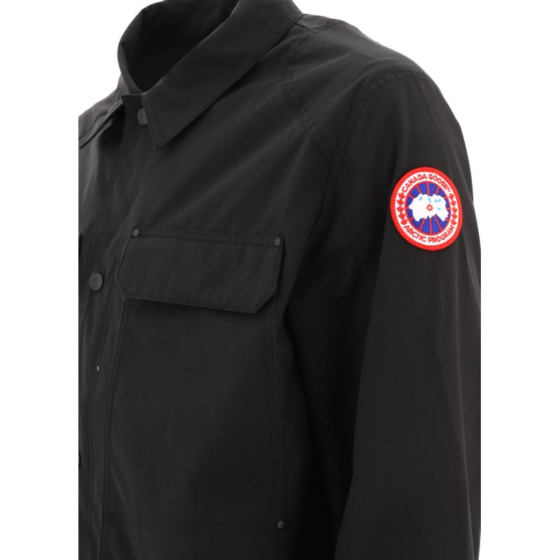 CANADA GOOSE men's jackets BLACK CGBURNABYCHORECOATCG2447M5161