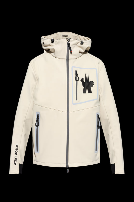 MONCLER GRENOBLE Men's Outdoor Jackets CREAM WHITE